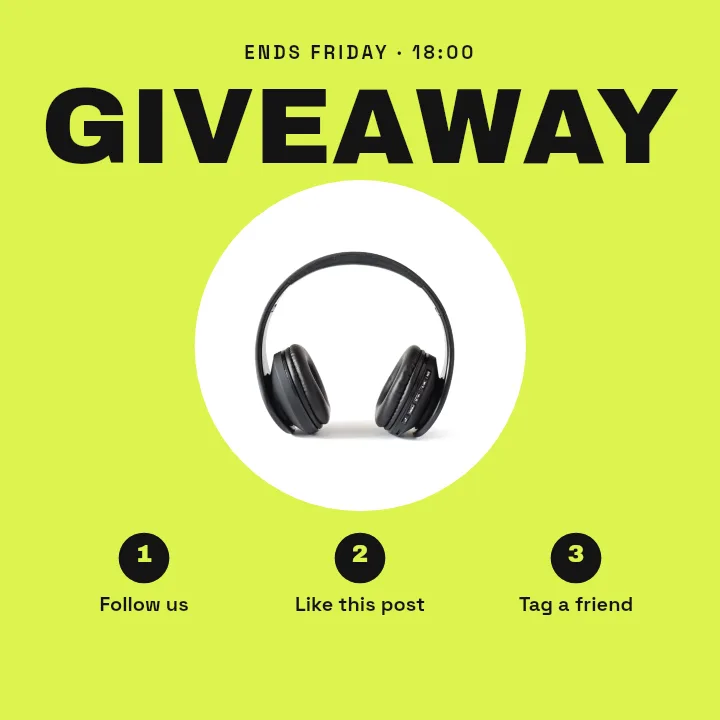 Instagram Post template: Giveaway