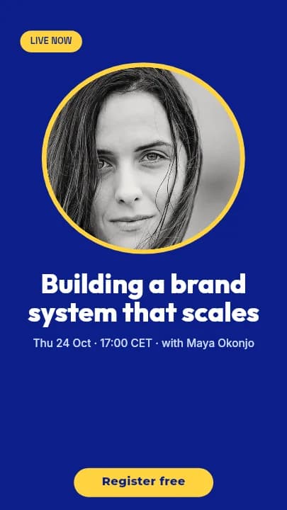 Instagram Reel Cover template: Webinar