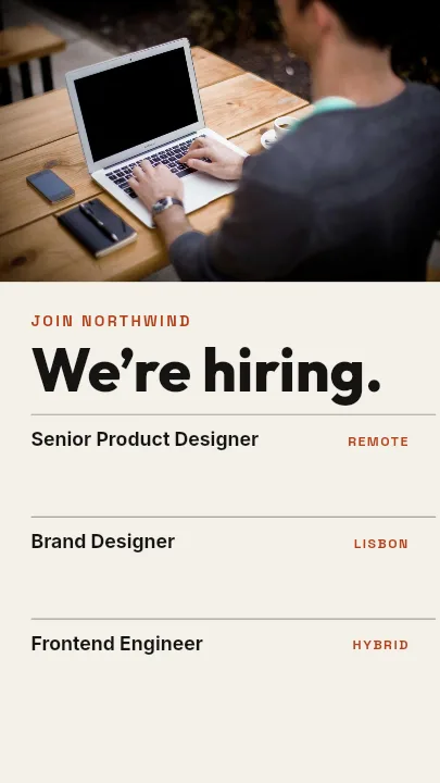 Instagram Reel Cover template: We’re Hiring