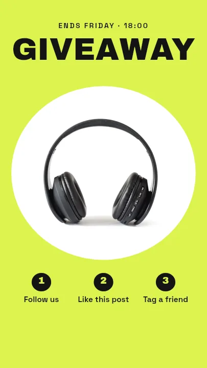 Instagram Story template: Giveaway