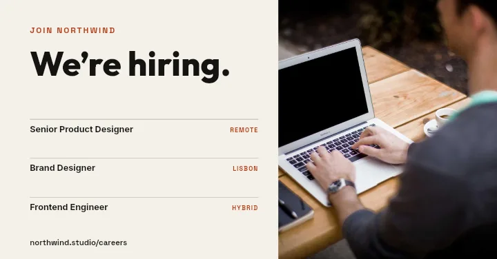 LinkedIn Company Post template: We’re Hiring