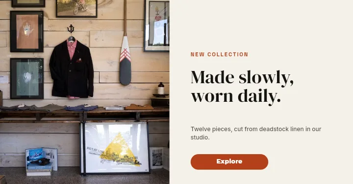 LinkedIn Post template: Linen Split