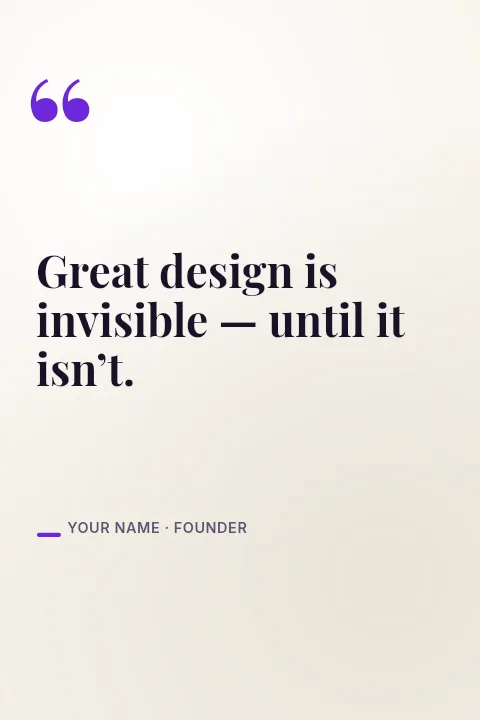 Pinterest Pin template: Quote