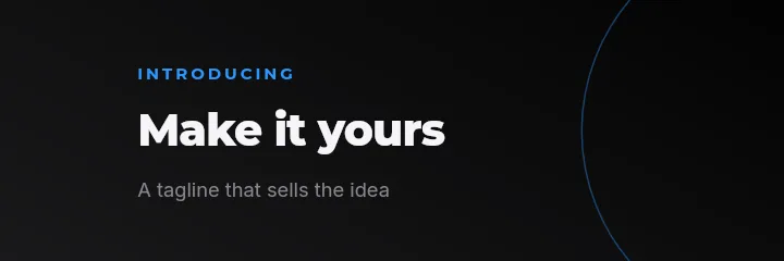 X Header template: Cover Lockup Dark