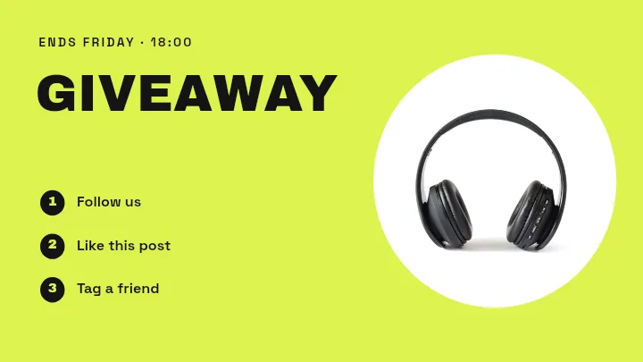 X Post template: Giveaway