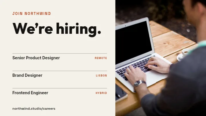 X Post template: We’re Hiring