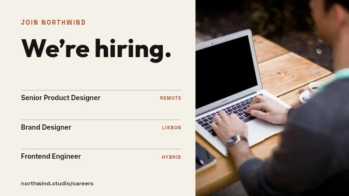 YouTube Channel Banner template: We’re Hiring