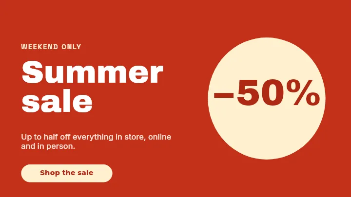 YouTube Thumbnail template: Sale Badge