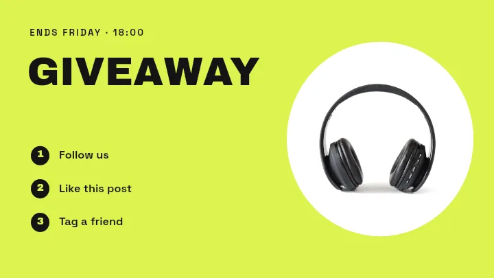 YouTube Thumbnail template: Giveaway
