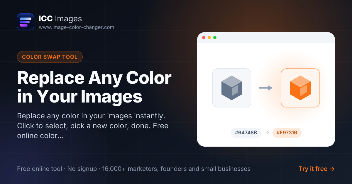 Replace Color in Image Online Free - Color Swap Tool