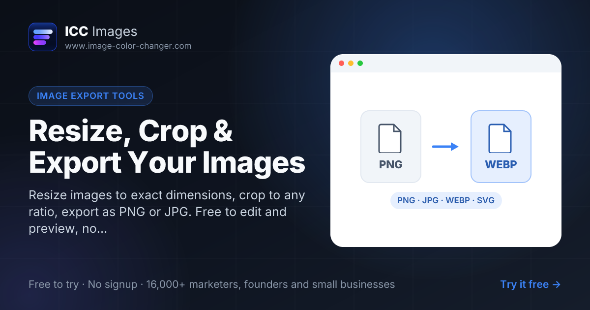 Resize & Crop Image Online Free - Advanced Export Tools