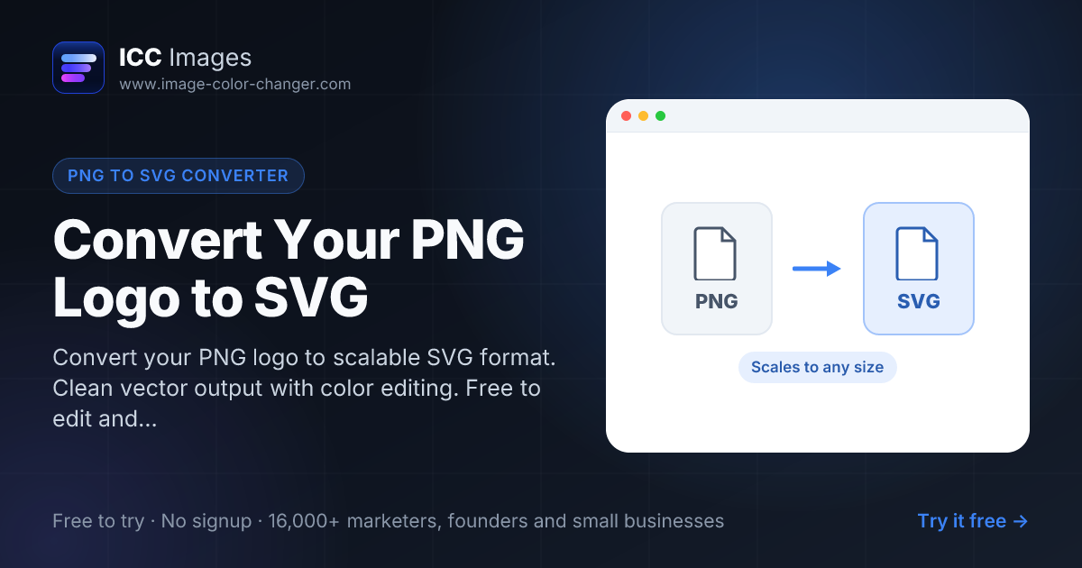 Convert PNG Logo to SVG Online Free | Image Color Changer